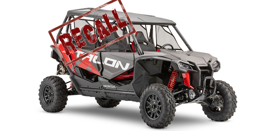 Recall Rov RECALL ALERT: UPDATE Honda Issues Recall on 32,000 Talon UTVs from 2019 ...